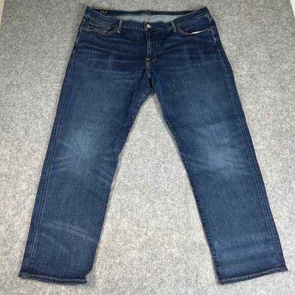 Lucky Brand Jeans Mens 40X30 Medium Wash Blue Denim 363 Vintage Straight Stretch - Picture 1 of 11